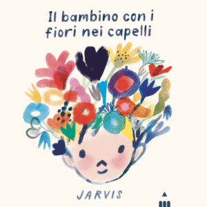 Il bambino con i fiori nei capelli