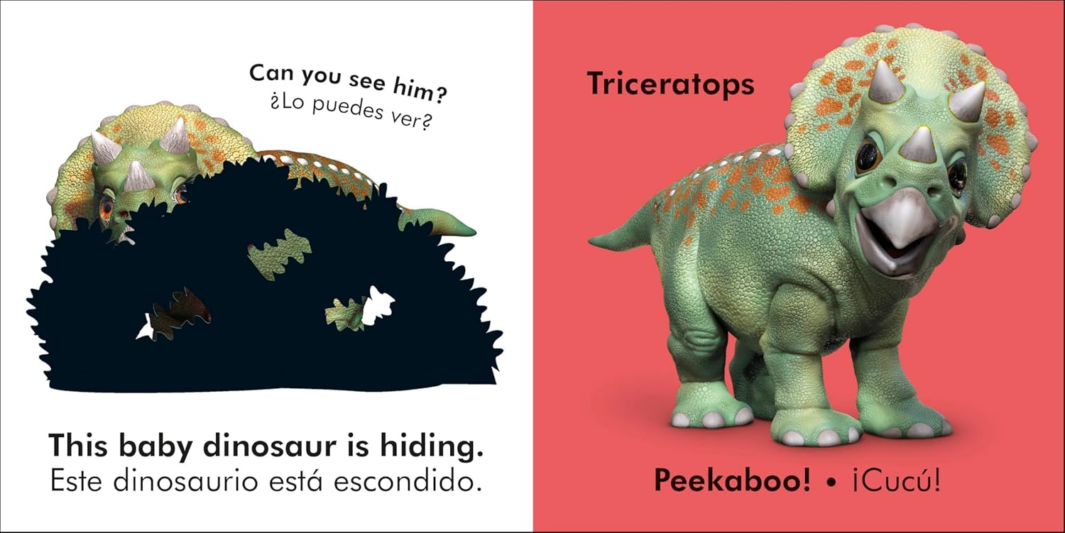 Bilingual touch and feel -Baby dinosaur / Los pequeños dinosaurios DK - Imagen 2