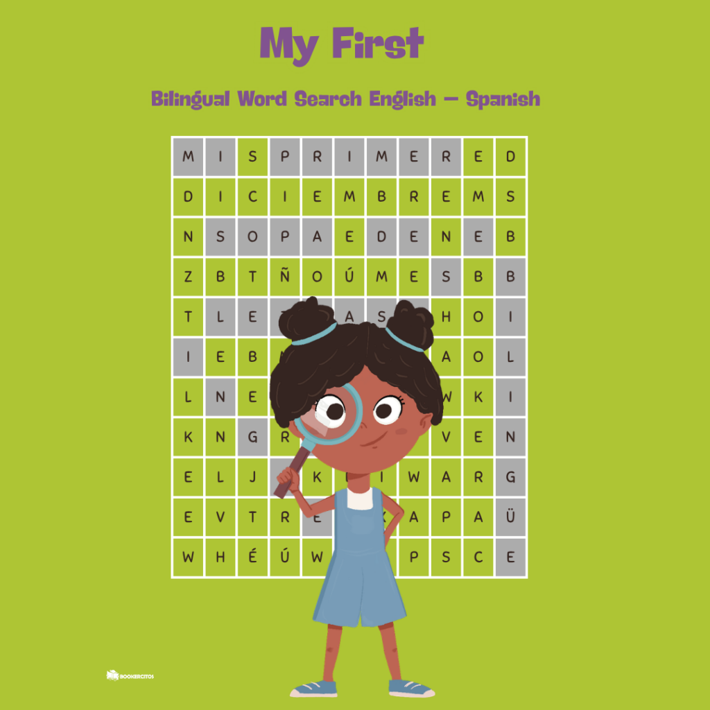 My first Bilingual Word Search English – Spanish